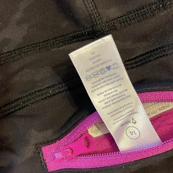 Ivivva by lululemon athletic cropped leggings size 14 youth - Picture 4 of 5